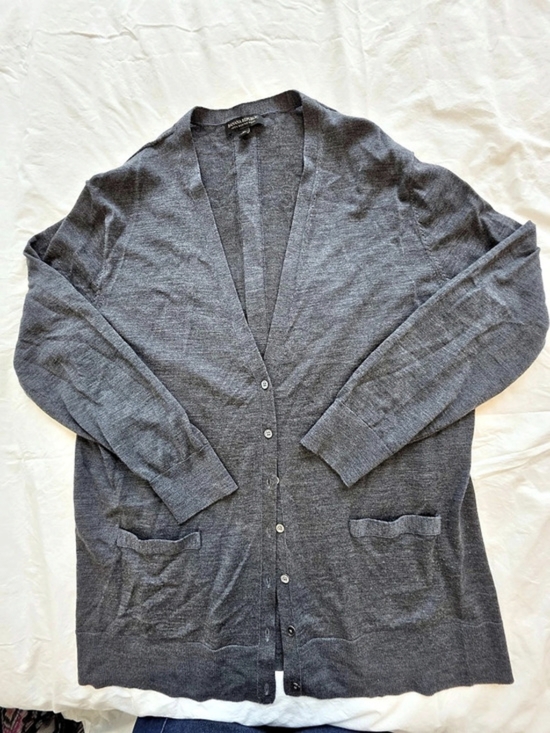 Banana Republic Sweaters - Banana Republic Merino Wool Cardigan Gray XL